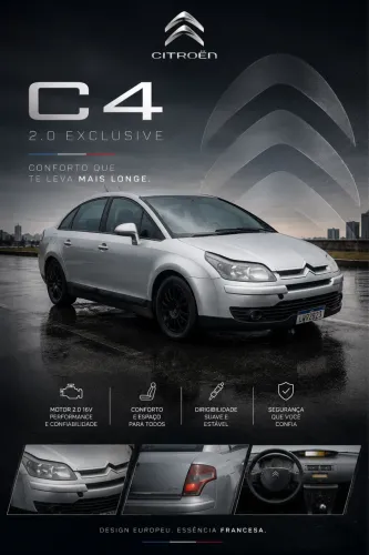 Citroen C4 Pallas GLX 2.0/2.0 Flex 16V Mec. 2008