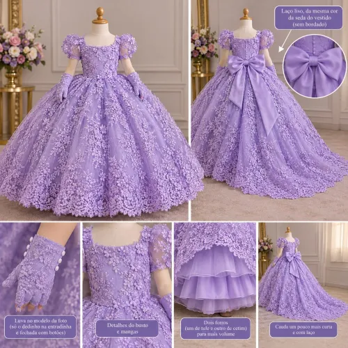 Vestido infantil para formatura infantil vesti 6 anos