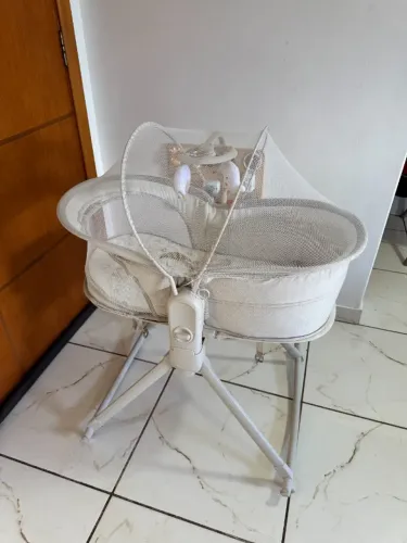 Cadeira Berço Moisés 6 em 1 Orbelle Cinza Claro - até 15kg