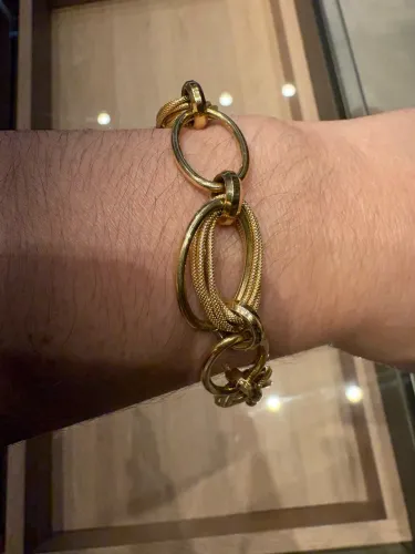 Pulseira ouro amarelo 18k