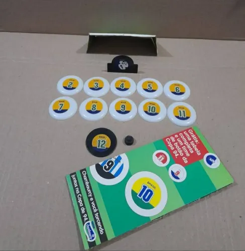 Futebol de botão Nestlé Chambourcy Copa de 1994 Completo