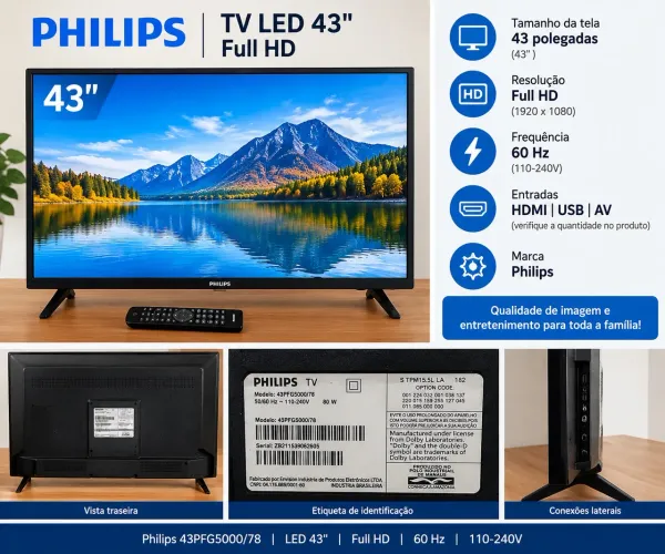 TV Philips 43?LED Full HD