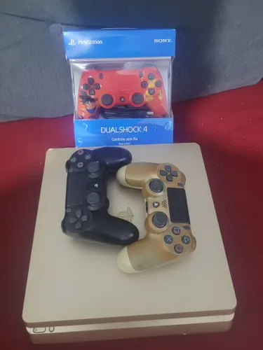 Vendo PS4 Slim, Versão Gold Limitado