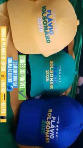 BONÉ FLÁVIO BOLSONARO PRESIDENTE