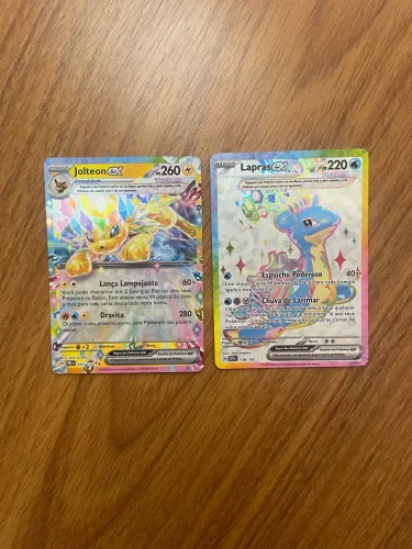 Carta de pokemon - Lapras e jolteon