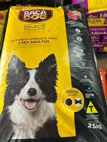 Ração Raça Dog Select Premium 25kg - Cães Adultos - R$ 160,90