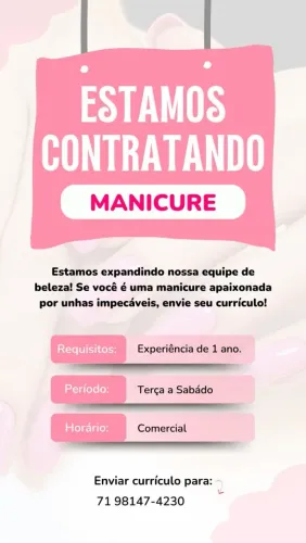 Procura-se Manicure e Pedicure