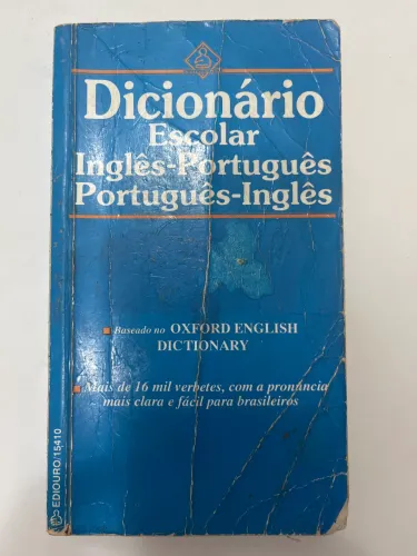 Dicionário Escolar Inglês-Portuquês