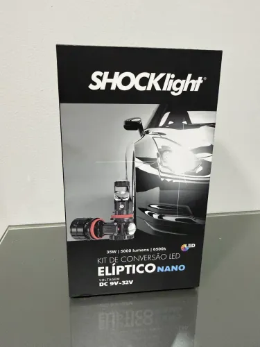 KIT LED H7 MINI PROJETOR SHOCK LIGHT