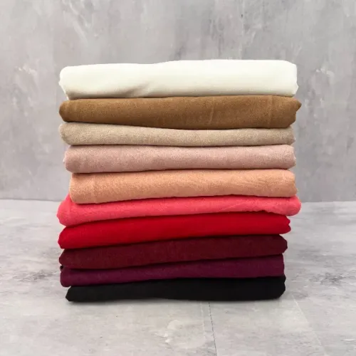 lote de tecidos suede 10 cores liso 3kg - camurça / aveludado - confecção / artesanato / b