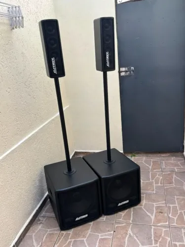 Kit 2 Sub Ativo Passivo 12 K Swa300 2 Line Vox Datrel 1000w