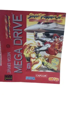 Capa de jogo de mega drive street fighter 2 special Champion edition