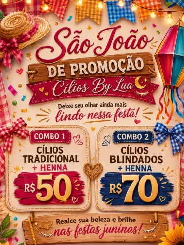 Promoção Cilios tufinho e sobrancelha 
