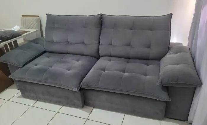 Sofá retrátil e reclinável 2,50 m