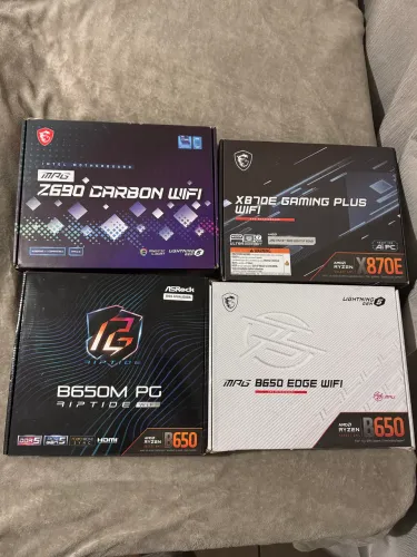 Placa mães topo de linha am5 e intel z690, x870 e b650