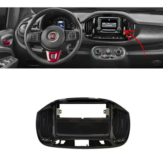 Moldura Central Radio Fiat Uno 2015/2018 Original Mp4546