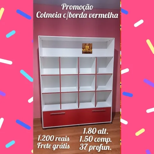 Colmeia com borda vermelha 