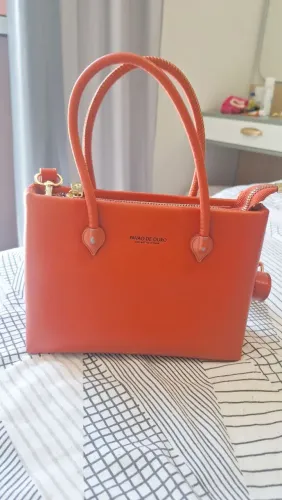 Bolsa Pavão de Ouro - Terracota (Com Alça Dupla)