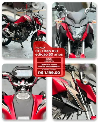 HONDA CG 160 TITAN 50 ANOS ED ESPECIAL 2026 ZERO KM