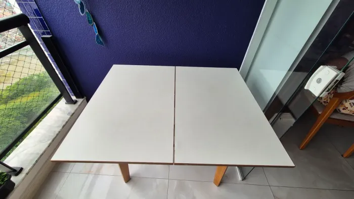 Mesa flexível MDF branco