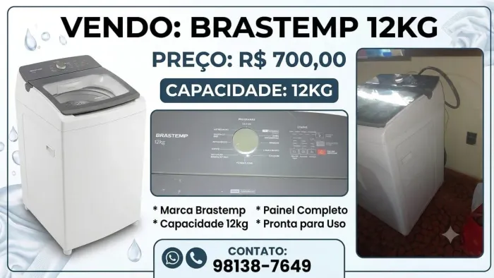 Estou vendendo uma máquina de lavar