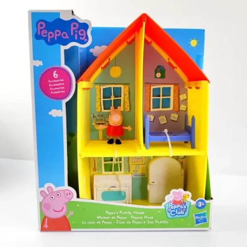 Conjunto De Brinquedos Peppa Pig - Casa Da Família Com Bonec