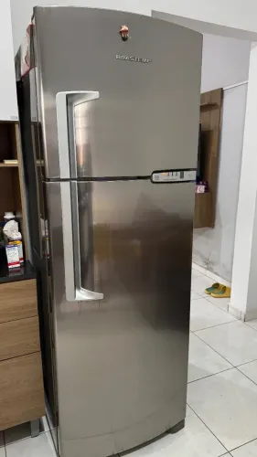 geladeira Brastemp Frost Free Duplex em Inox, capacidade 352