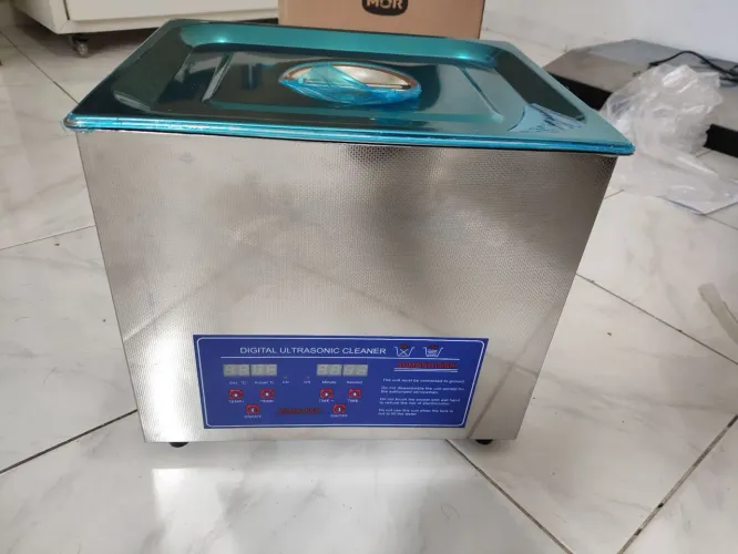 Cuba ultrassonica 10L toda INOX alto padrão AQUECIMENTO nova na caixa com acessórios 