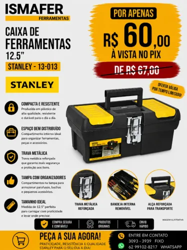 CAIXA DE FERRAMENTAS 12.5" STANLEY - 13-013