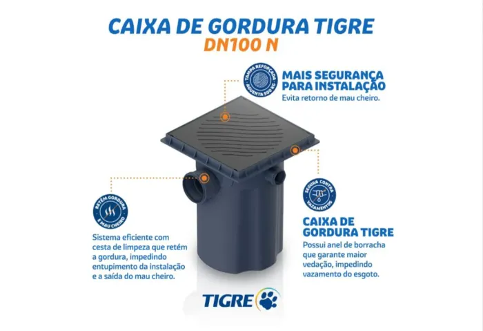 Caixa de gordura Tigre DN 100