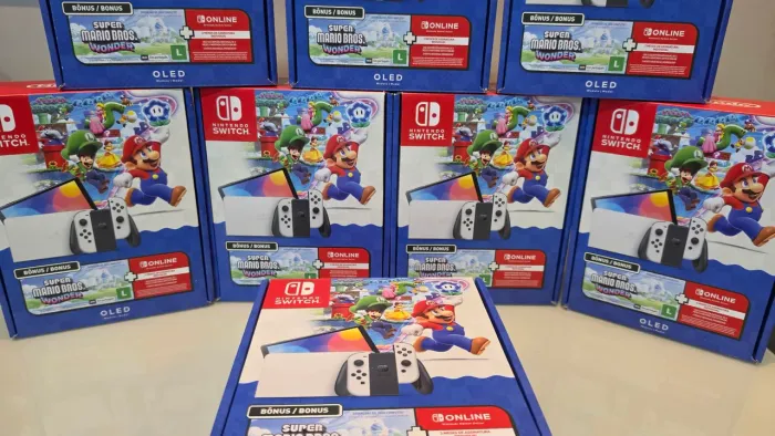 Nintendo switch oled DESBLOQUEADO 128gb novos