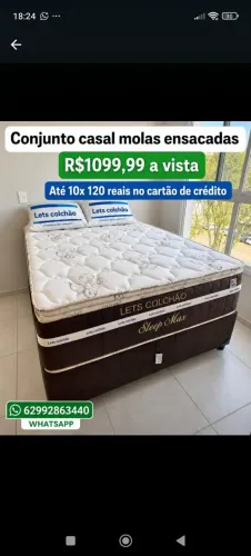 Cama casal sleep Max molas ensacadas