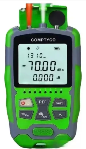 Power meter 4 em 1, caneta 15 Km e teste RJ45 (Bateria Recarregável)