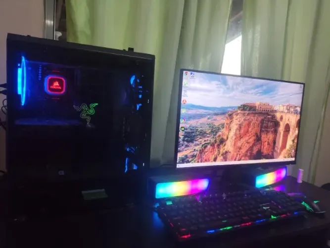 Pc gamer COMPLETO processador AMD Ryzen 5 5500, placa de video GeForceGTX 11660(6GB),Ram16