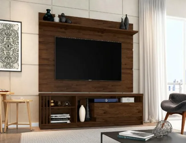 Rack com painel retro estilo Home Veneza - Pronta entrega!!!