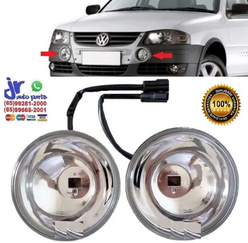 Par Farol de Milha Gol Rally G4 2006 2007 2008 2009 2010 Auxiliar Neblina Superior 