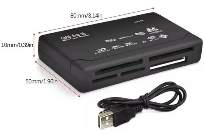 Leitor Cartão De Memória 2.0 Usb Pc Xd Sd Sdhc Mmc Md Cf  Arduino Automação COD-AP114  