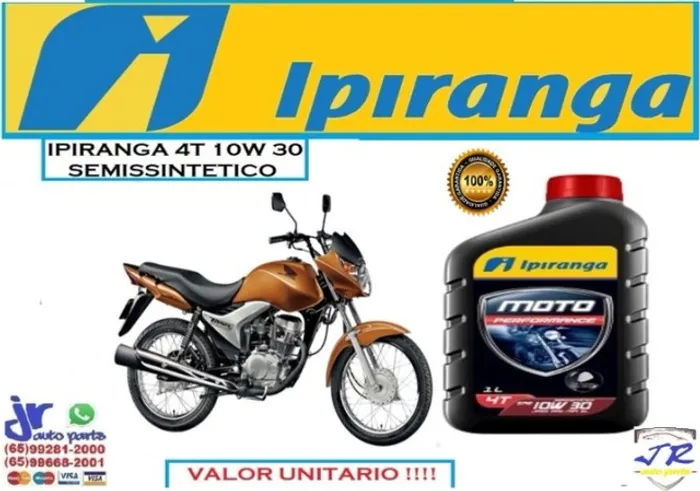 Oleo Ipiranga Moto 4T 10W30 Titan 2010