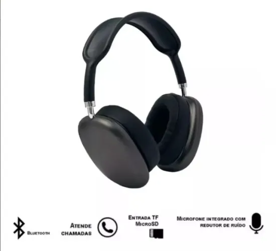 Fone De Ouvido P9 Pro S/fio Bluetooth C/microfone Rádio Fm