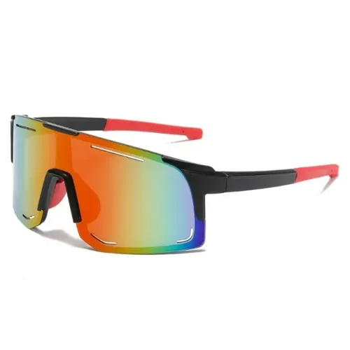 Óculos Ciclismo 1 lente, colorido, com proteção UV400, óculos de sol, esporte, bike