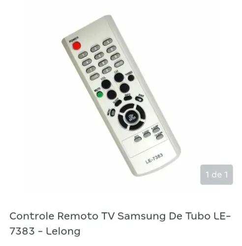 Controle remoto similar Samsung tv tubo antigo