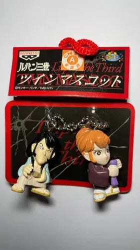 Keychain Lupin The Third Goemon E Fujiko Mine Chaveiro Altura 3 Cm / p/ fãs de Anime Mangá