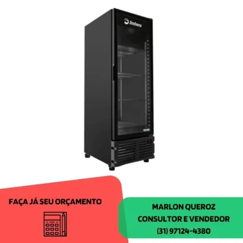 Freezer Vertical Porta de Vidro Imbera com iluminação