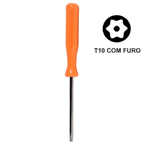 Chave Torx T10 Com Furo Para Xbox 360 One Ps3 Ps4
