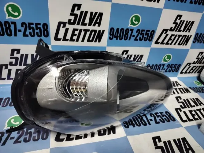 farol esquerdo punto 2013 ate 2017 cinza novo importado