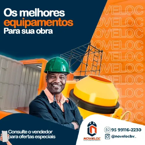 EQUIPAMENTOS PARA SUA CONSTRUÇÃO