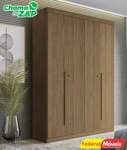 Guarda Roupa 4 Portas Novo Fazemos Entrega 