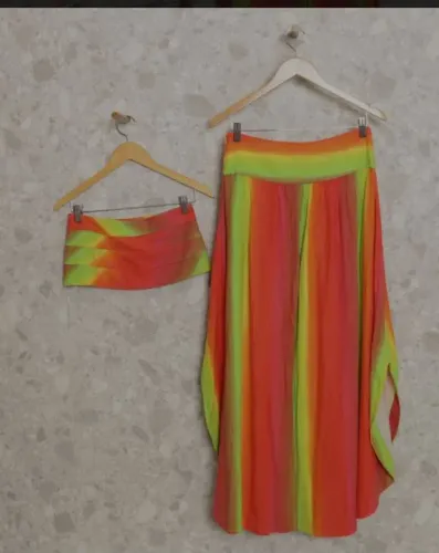 Conjunto de saia e top tie dye Farm