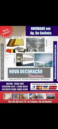Divisória e forro PVC 