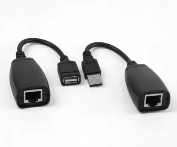  ADAPTADOR EXTENSOR USB COM CABO DE REDE RJ45
